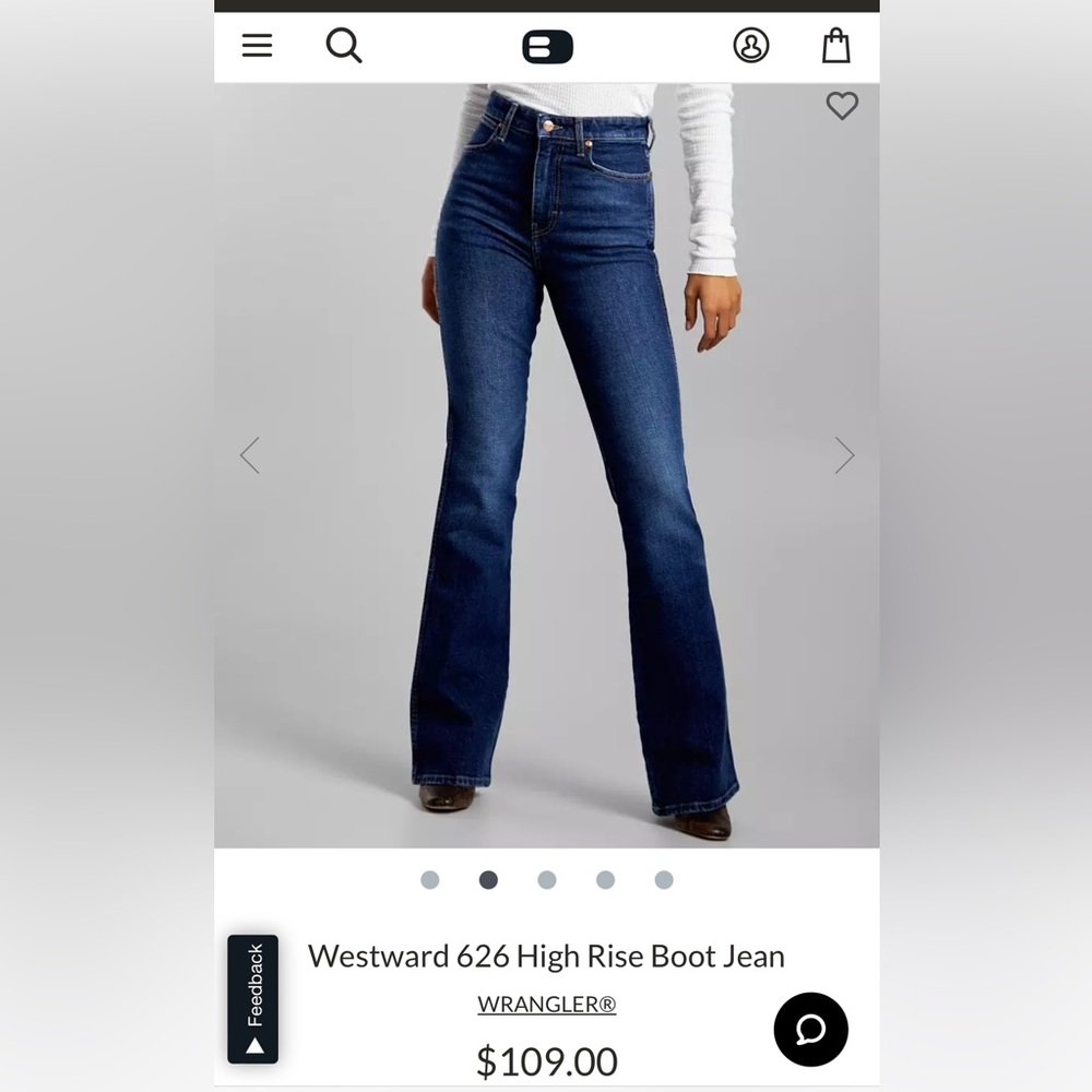 Wrangler Westward 626 High Rise Boot Jean